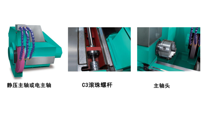 外圓磨床主軸和滾珠螺桿細(xì)節(jié)圖